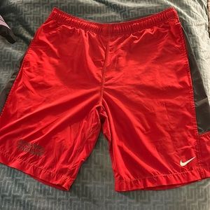 Red Carnegie Mellon Athletic Shorts